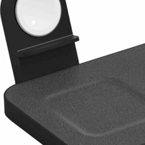 mophie - snap+ 3-in-1 wireless charging stand and Watch Adapters with MagSafe Compatibility - Black