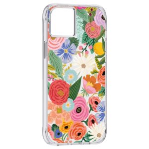 Rifle Paper - Antimicrobial Hardshell Case with MagSafe for Apple iPhone 14 Plus - Garden Party Blush