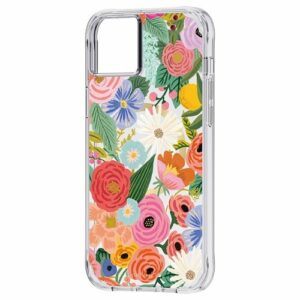 Rifle Paper - Antimicrobial Hardshell Case with MagSafe for Apple iPhone 14 Plus - Garden Party Blush