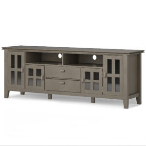 Simpli Home - Artisan 72 inch TV Media Stand - Farmhouse Grey