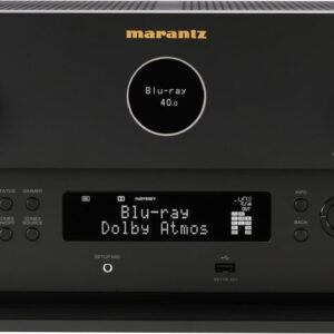 Marantz - Cinema 40 125W 9.4 Ch Bluetooth Capable with HEOS and Dolby Atmos 8K Ultra HD A/V Home Theater Receiver with Alexa - Black