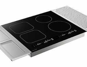 Sharp - 24" Built-In Induction Cooktop Side Accessories Included - Black