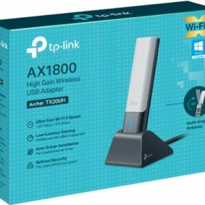 TP-Link - Archer TX20UH AX1800 Dual-Band Wi-Fi 6 USB 3.0 Adapter - Space Gray