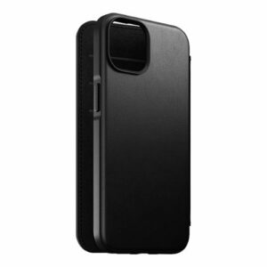 Nomad - Leather Folio Case Apple iPhone 14 - Black