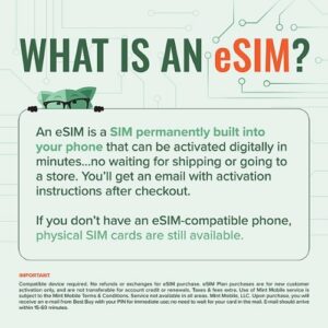 Mint Mobile - 3-Month 15GB eSIM Prepaid Plan (Instant Delivery) [Digital]