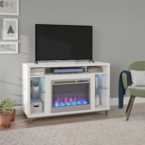 Ameriwood Home - Lumina Fireplace TV Stand for TVs up to 48" - White