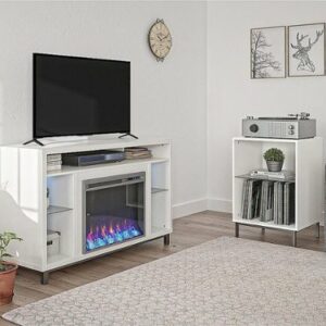 Ameriwood Home - Lumina Fireplace TV Stand for TVs up to 48" - White