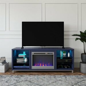 Ameriwood Home - Lumina Deluxe Fireplace TV Stand (70") - Navy