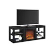 Ameriwood Home - Parsons Electric Fireplace TV Stand - Black