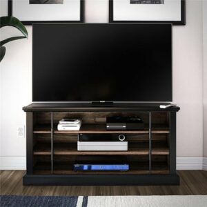 Ameriwood Home - Hoffman Rustic Two-Toned TV Stand - Black