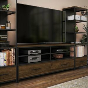 Ameriwood Home - Structure TV Stand for TVs up to 60" - Columbia Walnut