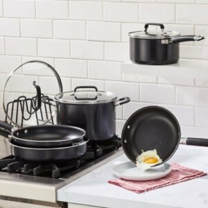 Cuisinart - SmartNest Nonstick Aluminum 9-Piece Set - Black