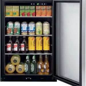 Frigidaire - 4.6 Cu. Ft. 138 12 oz. Can Capacity Beverage Center - Stainless Steel