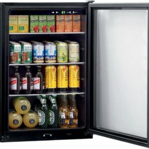 Frigidaire - 4.6 Cu. Ft. 138 12 oz. Can Capacity Beverage Center - Stainless Steel