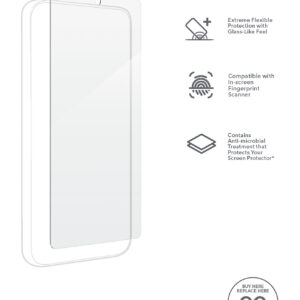 ZAGG - InvisibleShield Fusion Defense Flexible Hybrid Screen Protector for Samsung Galaxy S23+