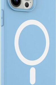 AMPD - Real Feel Soft Case with MagSafe for Apple iPhone 13 Pro - Pastel Blue