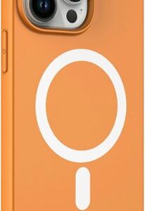 AMPD - Real Feel Soft Case with MagSafe for Apple iPhone 14 Pro - Orange