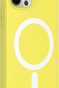 AMPD - Real Feel Soft Case with MagSafe for Apple iPhone 12 Pro / iPhone 12 - Yellow