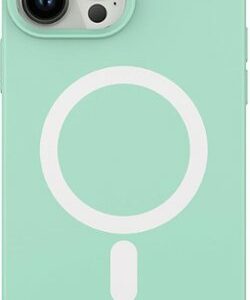 AMPD - Real Feel Soft Case with MagSafe for Apple iPhone 13 Pro Max / iPhone 12 Pro Max - Pastel Green