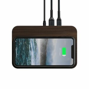 Nomad - 10 W Qi Certified Wireless Charging Pad for Qi Compatible Phones - Black