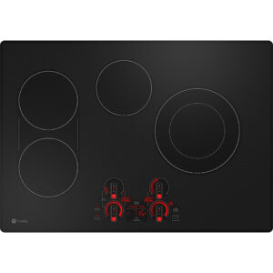 GE Profile - 30" Electric Built In Cooktop - Black