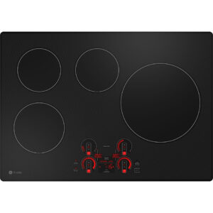 GE Profile - 30" Electric Built In Cooktop - Black