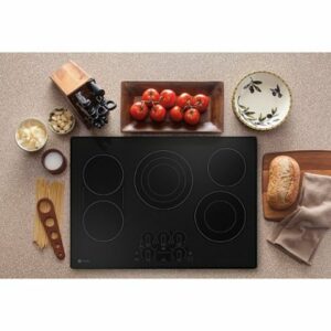 GE Profile - 30" Electric Built In Cooktop - Black