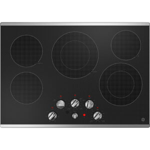 GE - 30" Electric Built In Cooktop - Stainless Steel