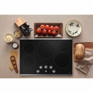 GE - 30" Electric Built In Cooktop - Stainless Steel