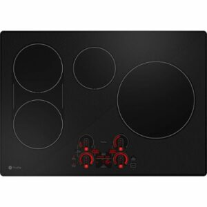 GE Profile - 30" Electric Built In Cooktop - Black