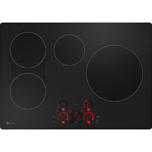 GE Profile - 30" Electric Built In Cooktop - Black