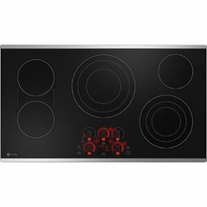 GE Profile - 36" Electric Built In Cooktop - Stainless Steel