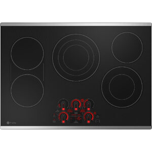 GE Profile - 30" Electric Built In Cooktop - Stainless Steel