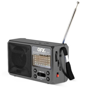 QFX - AM/FM/SW 1-4 Band Radio - Black