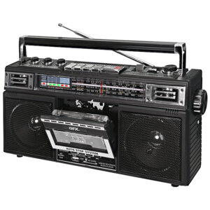 QFX - Radio/Cassette to MP3 Boombox Converter - Black