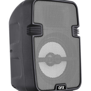 QFX - Bluetooth Speaker with LED Lights - Gray