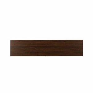 Walker Edison - Transitional Open and Closed-Storage Media Console for TVs up to 75” - Dark Walnut