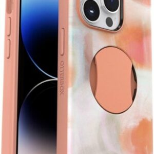 OtterBox - OtterGrip Symmetry Series Hard Shell for Apple iPhone 14 Pro - Peaches