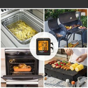 ThermoPro - Bluetooth Dual Probe Digital Meat Thermometer - Black