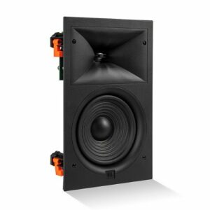 JBL - Stage In-Wall Loudspeaker With 1" Aluminum Dome Tweeter and 6.5" Polycellulose Cone Woofer - black