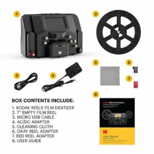 Kodak - REELS Film Scanner and Converter for 8mm and Super 8 Film - Black