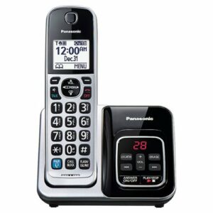 Panasonic - KX-TGD890S DECT 6.0 Expandable Cordless Phone System with Bluetooth Pairing for Wireless Headphones - Silver