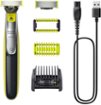 Philips Norelco - OneBlade 360 Face + Body, Hybrid Electric Trimmer and Shaver, QP2834/70 - Black, Green, Silver