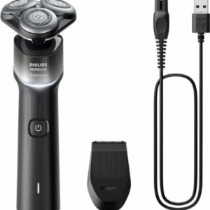 Philips Norelco - Shaver 5000X, Rechargeable Wet & Dry Shaver with Precision Trimmer, X5004/84 - Silver/ Black