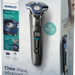 Philips Norelco - Shaver 7200, Rechargeable Wet & Dry Electric Shaver with SenseIQ Technology and Pop-up Trimmer S7887/82 - Black