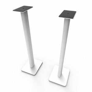 Kanto - 32" Tall Bookshelf Speaker Floor Stands (Pair) - White