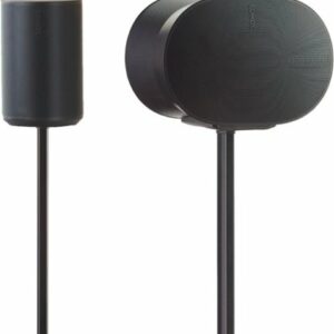 SANUS Elite - Adjustable-Height Speaker Stands for Sonos Era 100 and 300 Speakers (Pair) - Black