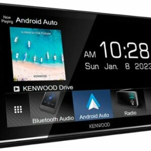 Kenwood - 6.8" - Android Auto & Apple CarPlay - Built-in Bluetooth - In-Dash Digital Media Receiver - Black