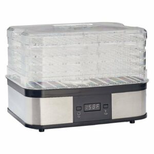 LEM Product - 5-Tray Digital Dehydrator - Black