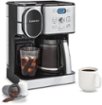 Cuisinart - 12 Cup 2-In-1 Coffee Center Coffeemaker - Black Stainless Steel